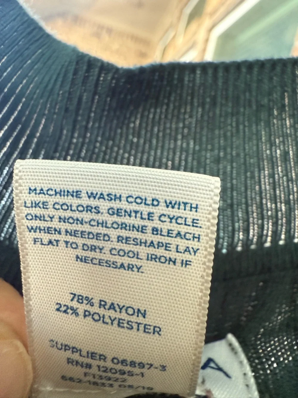 Arizona Jean Company Dark Green Ribbed Half-Zip Sweater - Picture 5 of 5